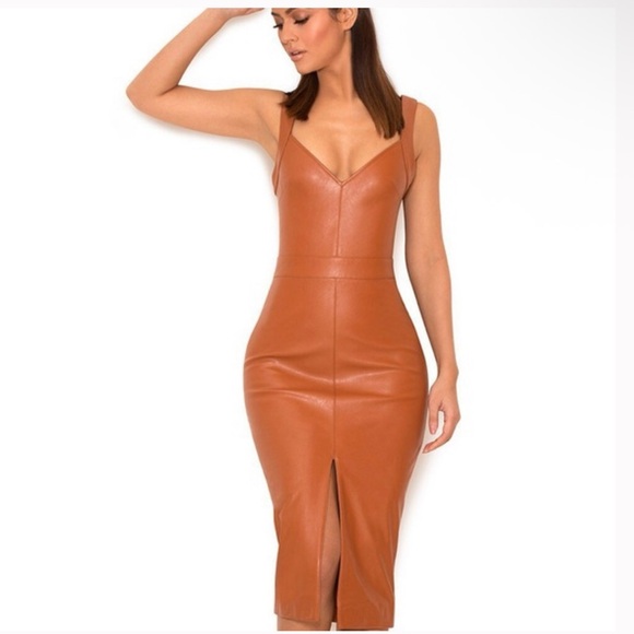 House of CB Dresses & Skirts - House of CB Tan Midi Dress